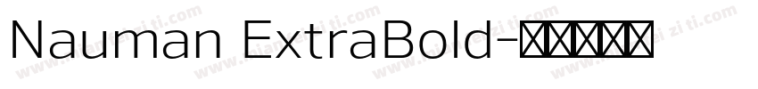 Nauman ExtraBold字体转换